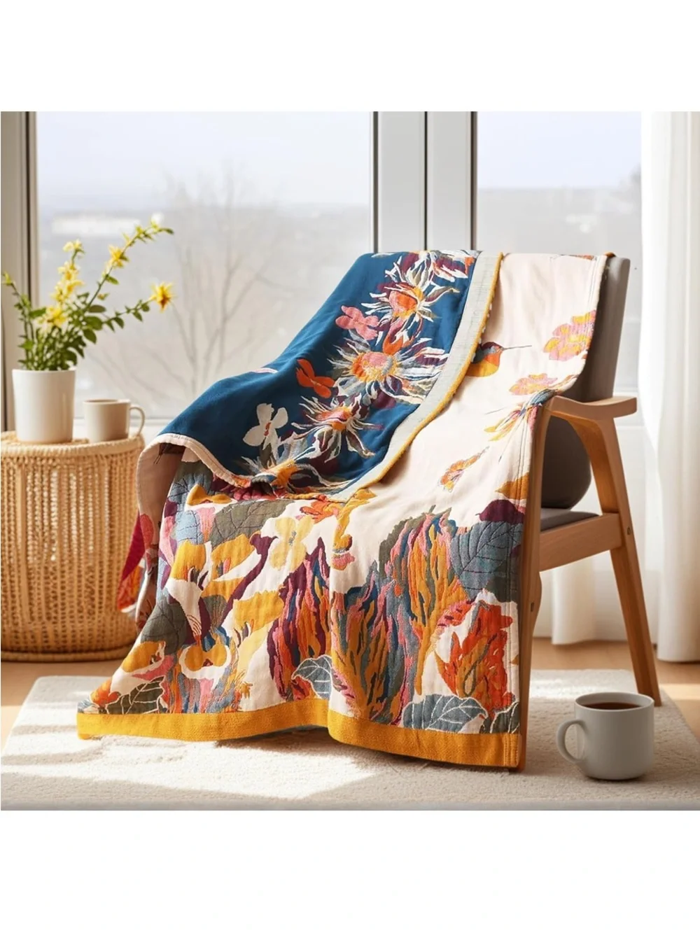 Vanjoroy plush throw